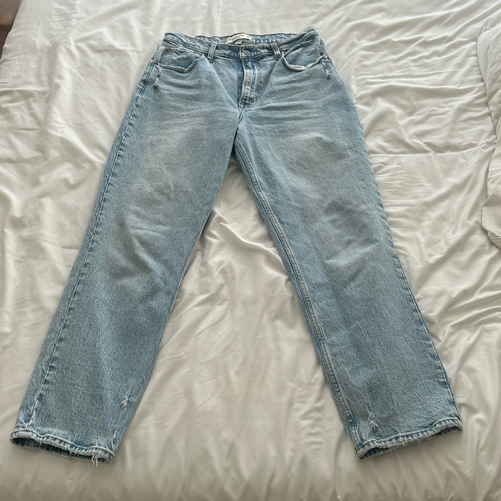 ABERCROMBIE 90s STRAIGHT ULTRA HIGH RISE JEANS